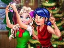 Selfie di Natale di Coccinella ed Elsa